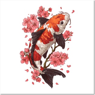 Graceful Japanese Koi Posters and Art